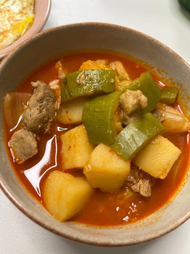 새우젓 애호박 찌개