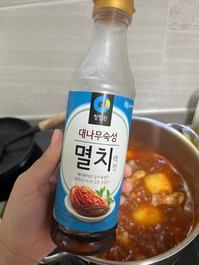 멸치액젓 추가