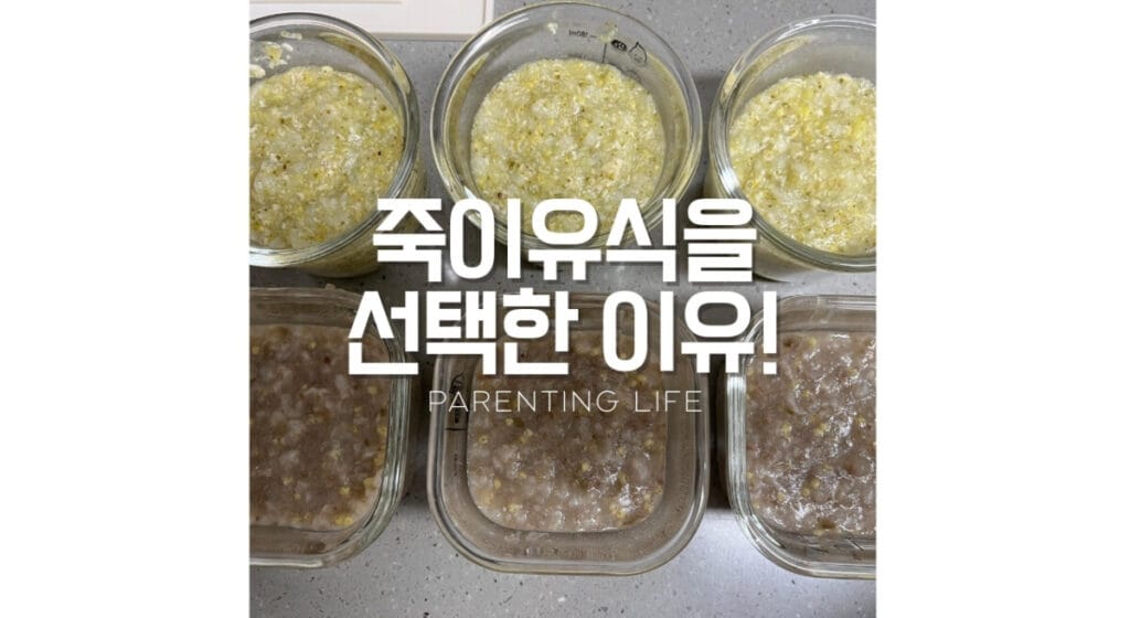 죽이유식을 만들게 된 이유 썸네일